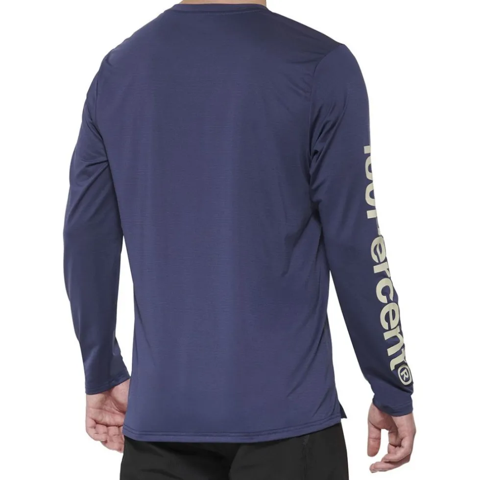 100% Airmatic Fietsshirt met Lange Mouwen Heren - indigo