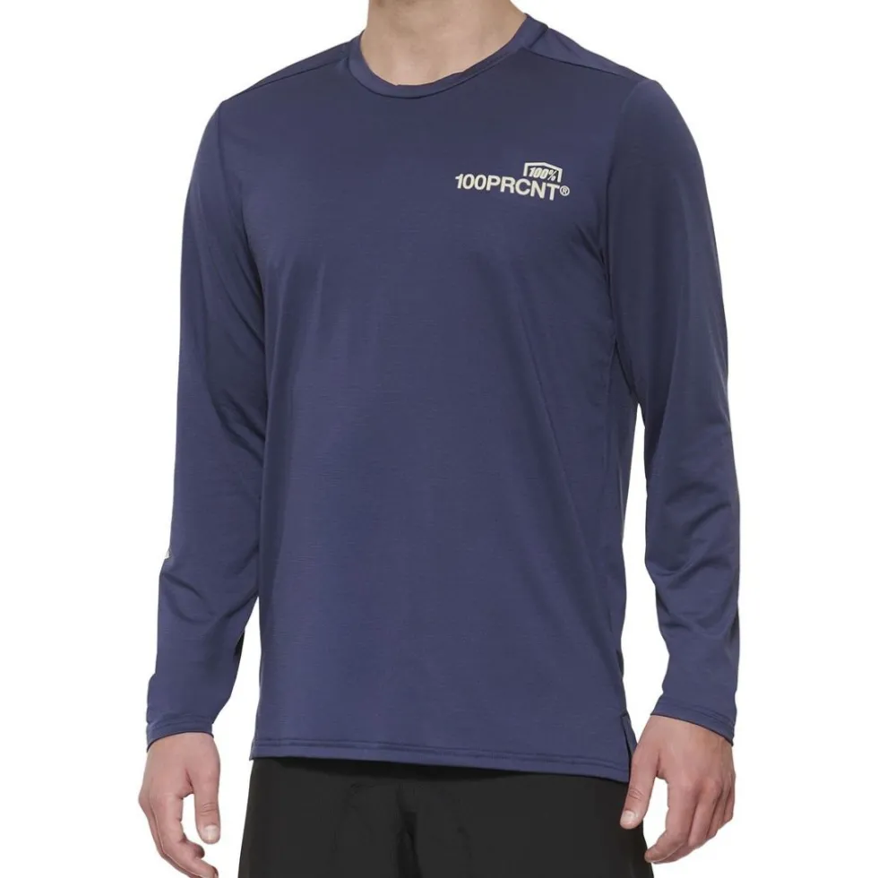 100% Airmatic Fietsshirt met Lange Mouwen Heren - indigo