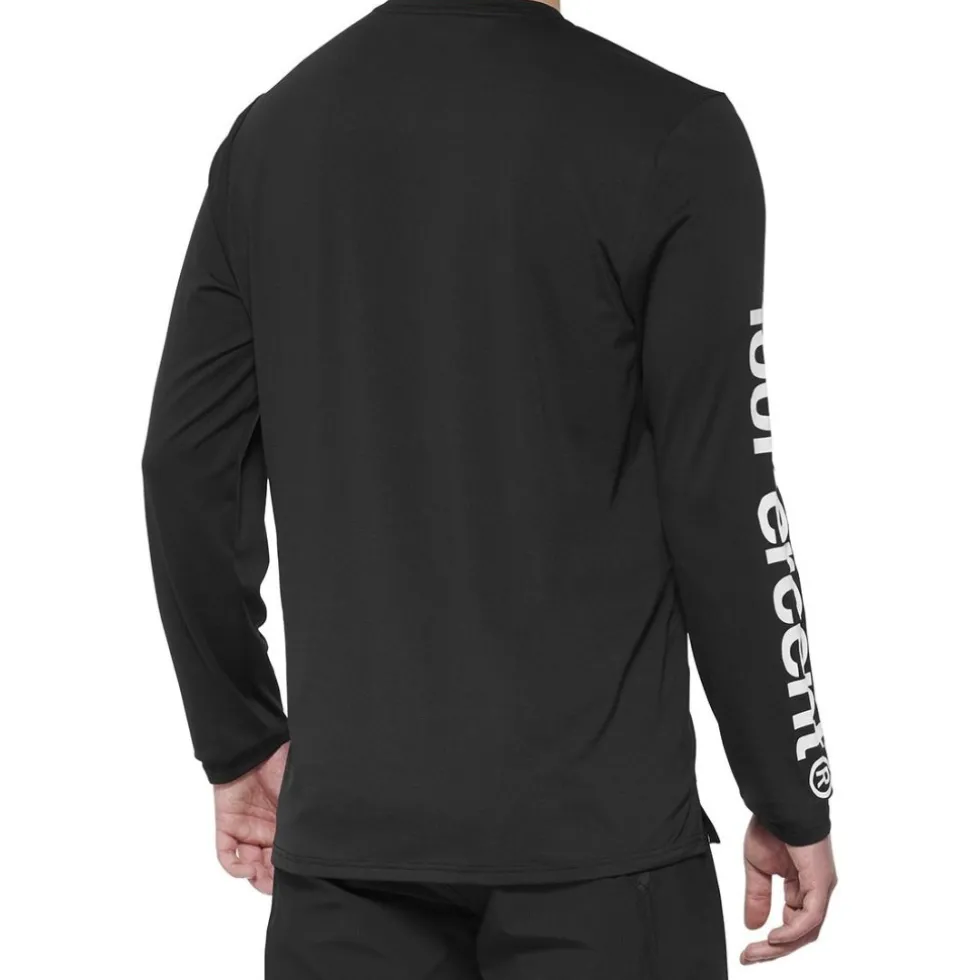 100% Airmatic Fietsshirt met Lange Mouwen Heren - zwart