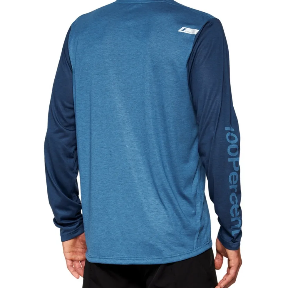 100% Airmatic Fietsshirt met Lange Mouwen Heren - slate blue