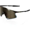 100% Hypercraft Bril - Matte Black - Soft Gold Mirror | Clear