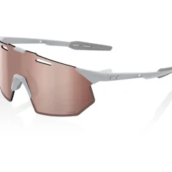 100% Hypercraft SQ Bril - Matte Stone Grey - HiPER Crimson Silver Mirror | Clear