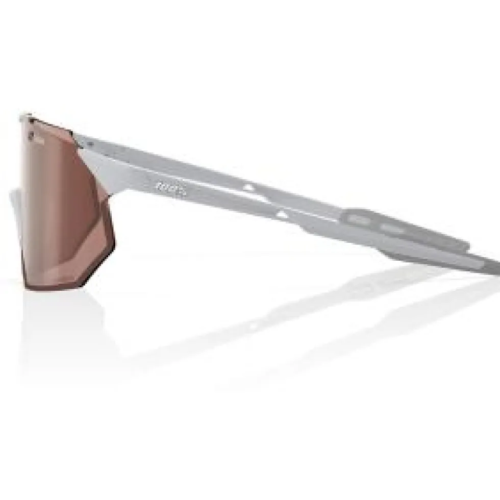 100% Hypercraft SQ Bril - Matte Stone Grey - HiPER Crimson Silver Mirror | Clear