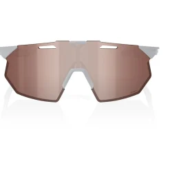 100% Hypercraft SQ Bril - Matte Stone Grey - HiPER Crimson Silver Mirror | Clear