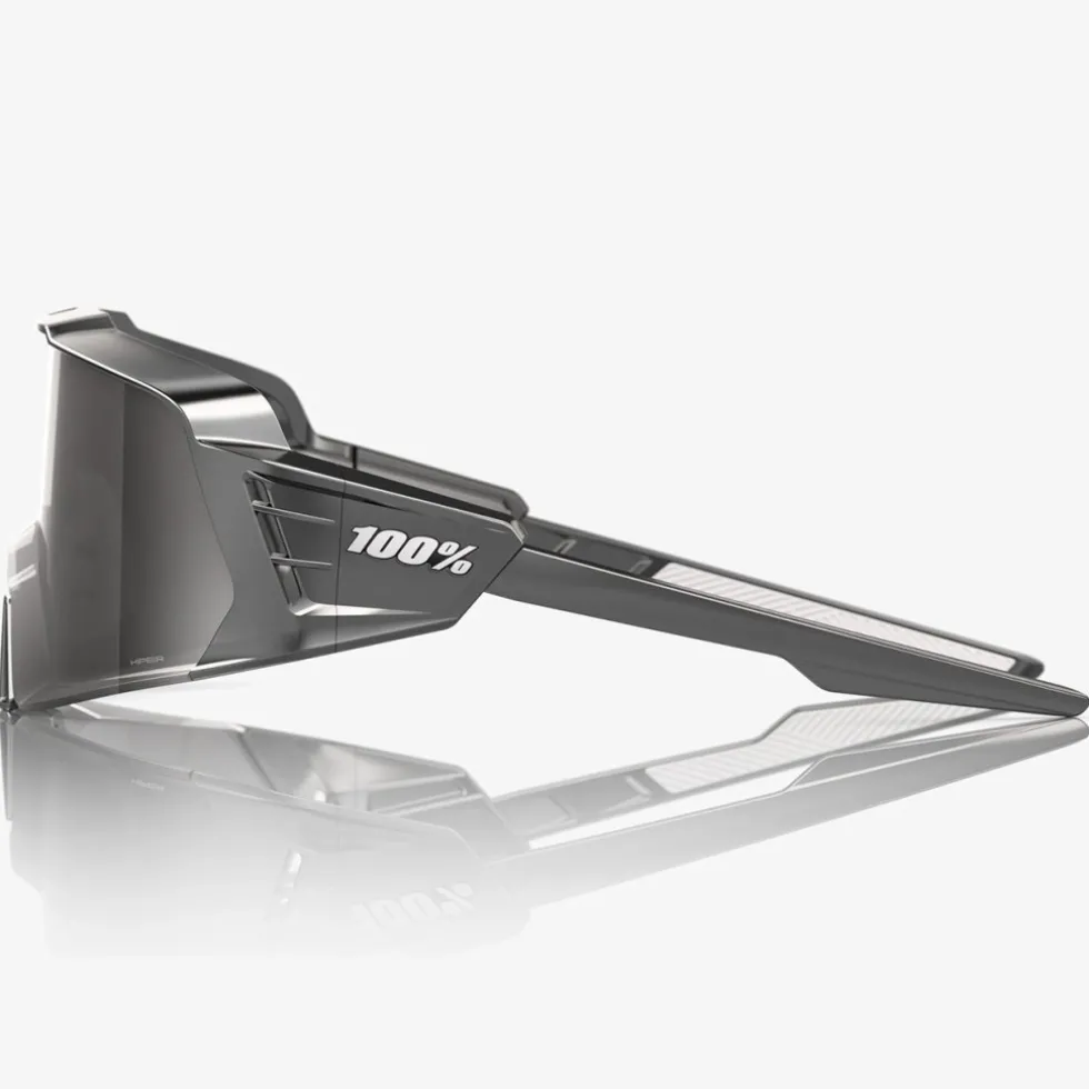 100% Korbin X Bril - Gloss Black Chrome - HiPER Silver Chrome Mirror