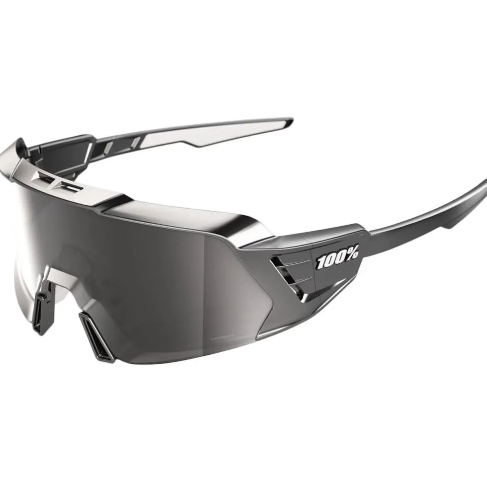 100% Korbin X Bril - Gloss Black Chrome - HiPER Silver Chrome Mirror