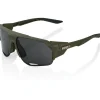 100% Norvik Bril - Soft Tact Army Green - Smoke | Clear