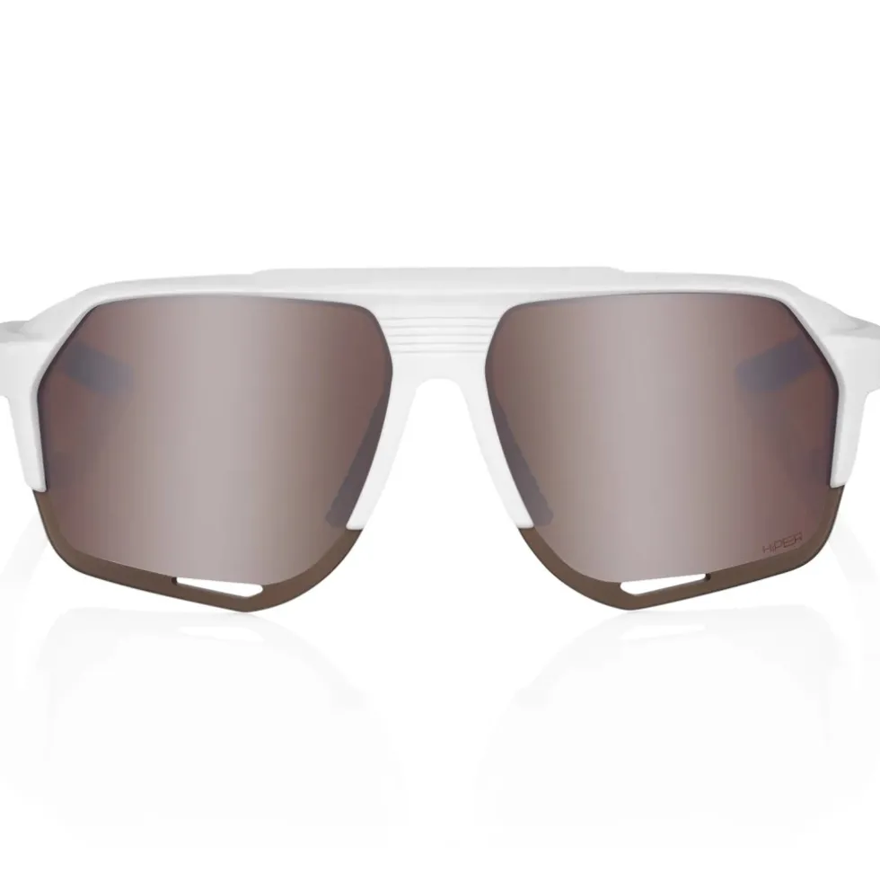 100% Norvik Bril - Soft Tact White - HiPER Silver Mirror