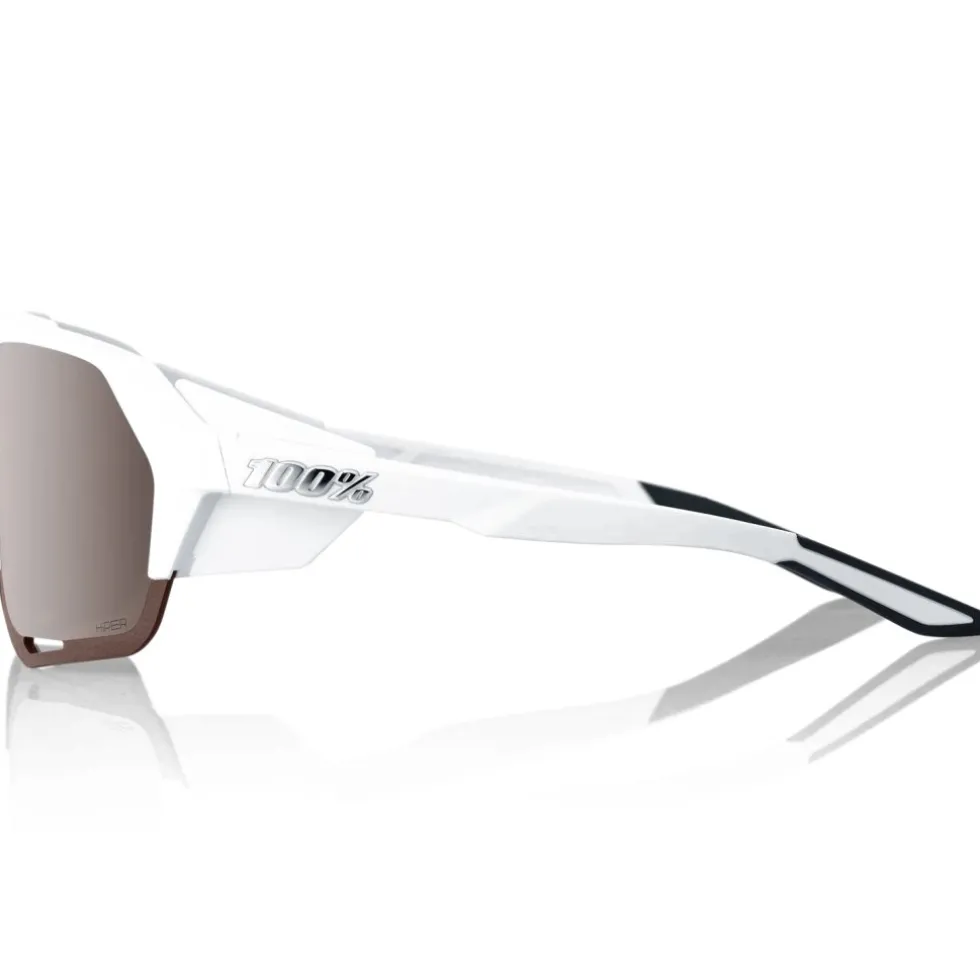 100% Norvik Bril - Soft Tact White - HiPER Silver Mirror
