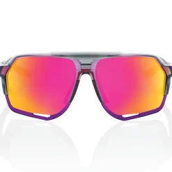100% Norvik Bril - Tokyo Nights / Translucent Grey - Purple Multilayer Mirror | Clear