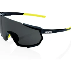 100% Racetrap 3.0 Glasses - Gloss Black - Smoke | Clear