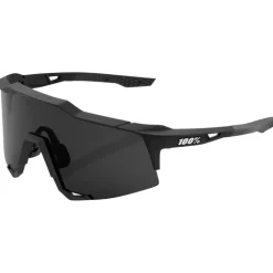 100% Speedcraft Bril - Soft Tact Black - Smoke | Clear