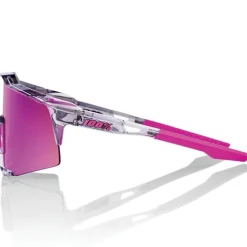 100% Speedcraft Bril - Tokyo Nights / Translucent Grey - Purple Multilayer Mirror | Clear