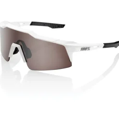 100% Speedcraft SL Bril - Matte White - HiPER Silver Mirror | Clear