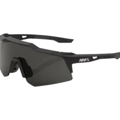 100% Speedcraft XS Bril - Soft Tact Black - Smoke | Clear