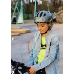 ABUS Smiley 3.0 ACE LED Kinder-Fietshelm - pure lavender