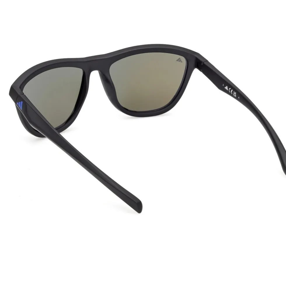 adidas Essentials ES0001 Brillen - matte black / blue mirror