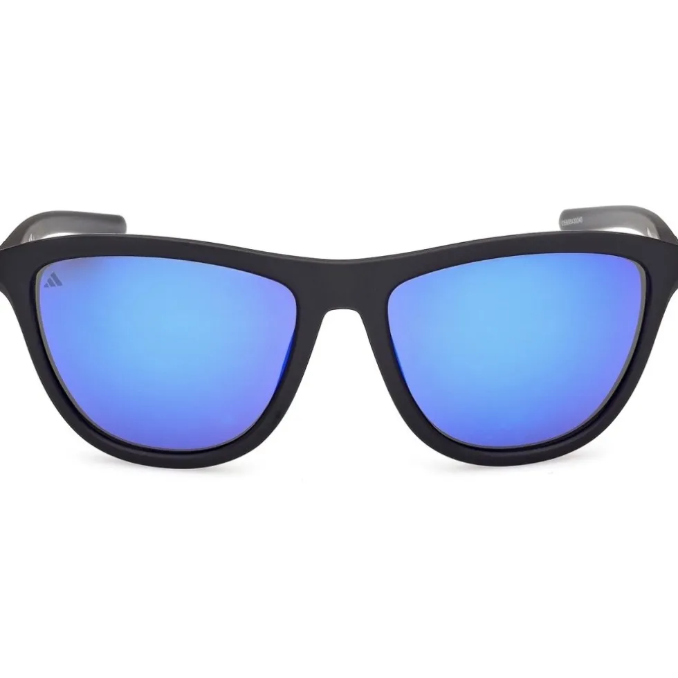 adidas Essentials ES0001 Brillen - matte black / blue mirror