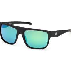 adidas Essentials ES0003 Brillen - matte black / green mirror