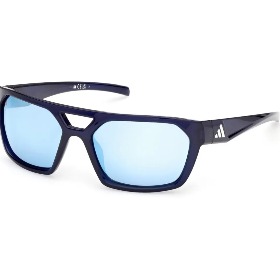 adidas Essentials ES0004 Brillen - shiny blue / blu mirror