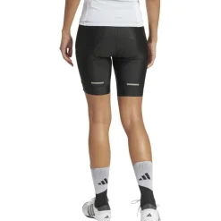 adidas Essentials 3-Stripes Padded Fietsshort Dames - zwart JD7187