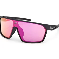 adidas SP0108 Brillen - Matte Black / Contrast Mirror Violet