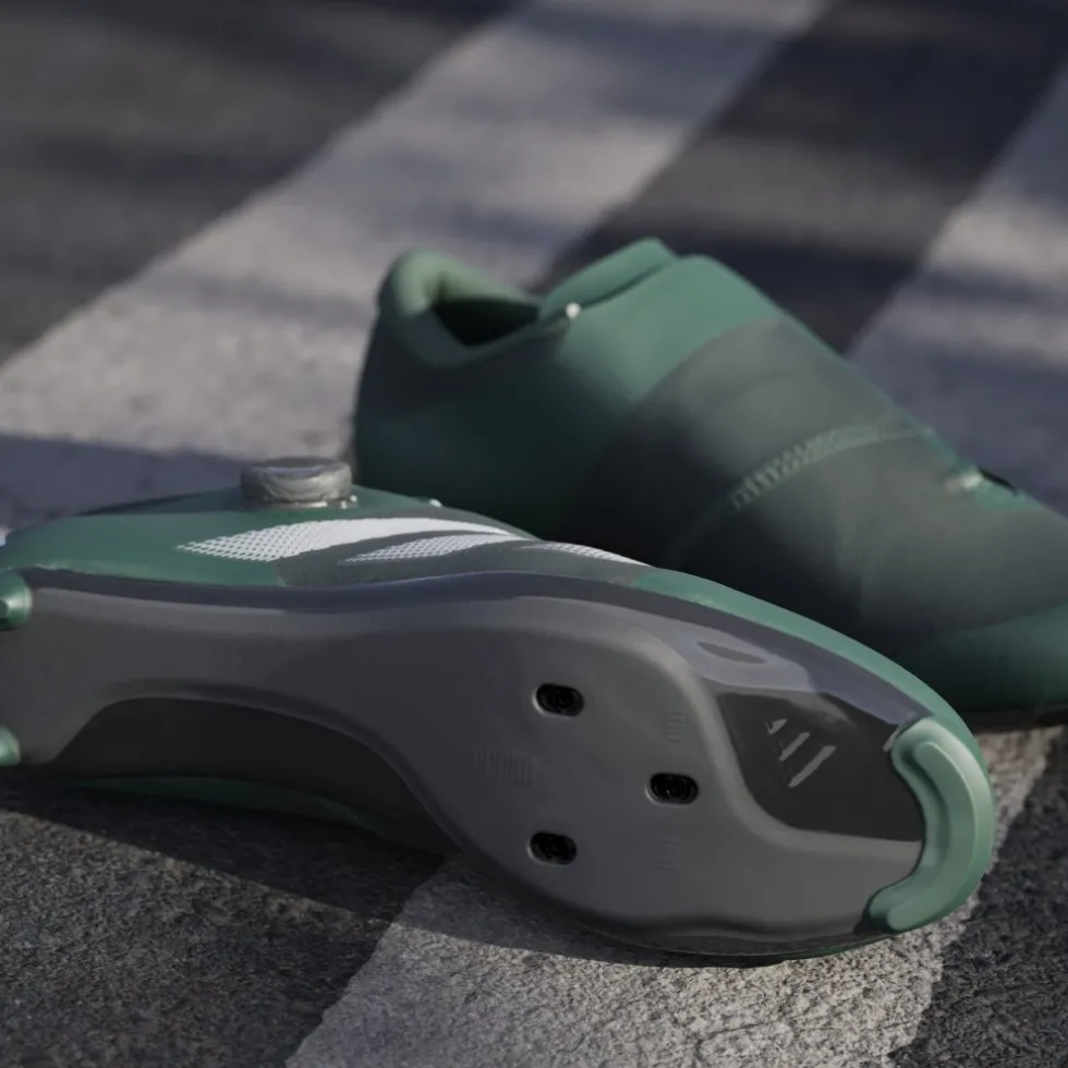 adidas Tempo 3-Stripes Boa Racefietsschoenen Heren - collegiate green/zero metal/core black JQ2319