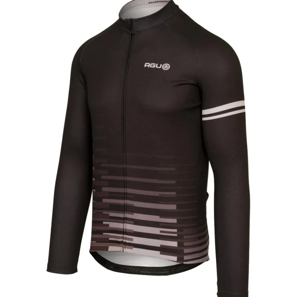 AGU Essential Faded Blocks Shirt met Lange Mouwen Heren - zwart