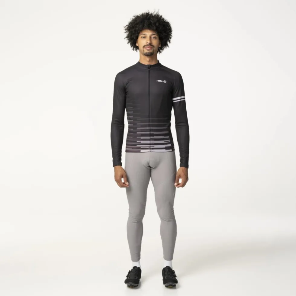 AGU Essential Faded Blocks Shirt met Lange Mouwen Heren - zwart