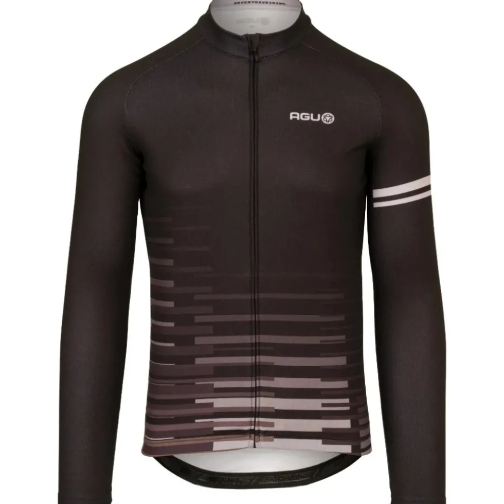 AGU Essential Faded Blocks Shirt met Lange Mouwen Heren - zwart