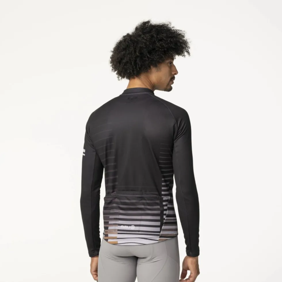 AGU Essential Faded Blocks Shirt met Lange Mouwen Heren - zwart