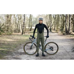 AGU Essential Fietsbroek met Bretels II Heren - army green