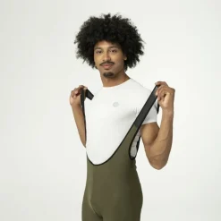 AGU Essential Fietsbroek met Bretels II Heren - army green