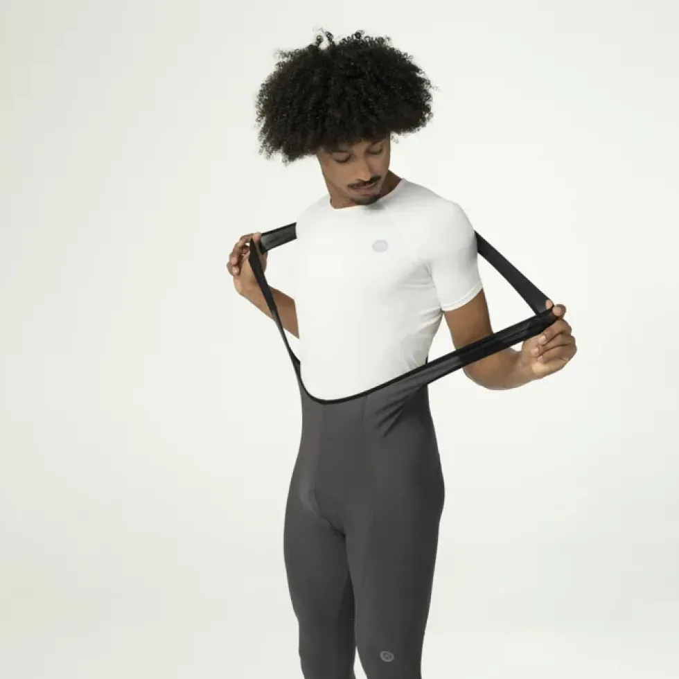 AGU Essential Fietsbroek met Bretels II Heren - freeport grey