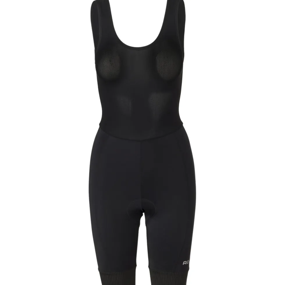 AGU Essential Fietsshort met Bretels Dames - zwart