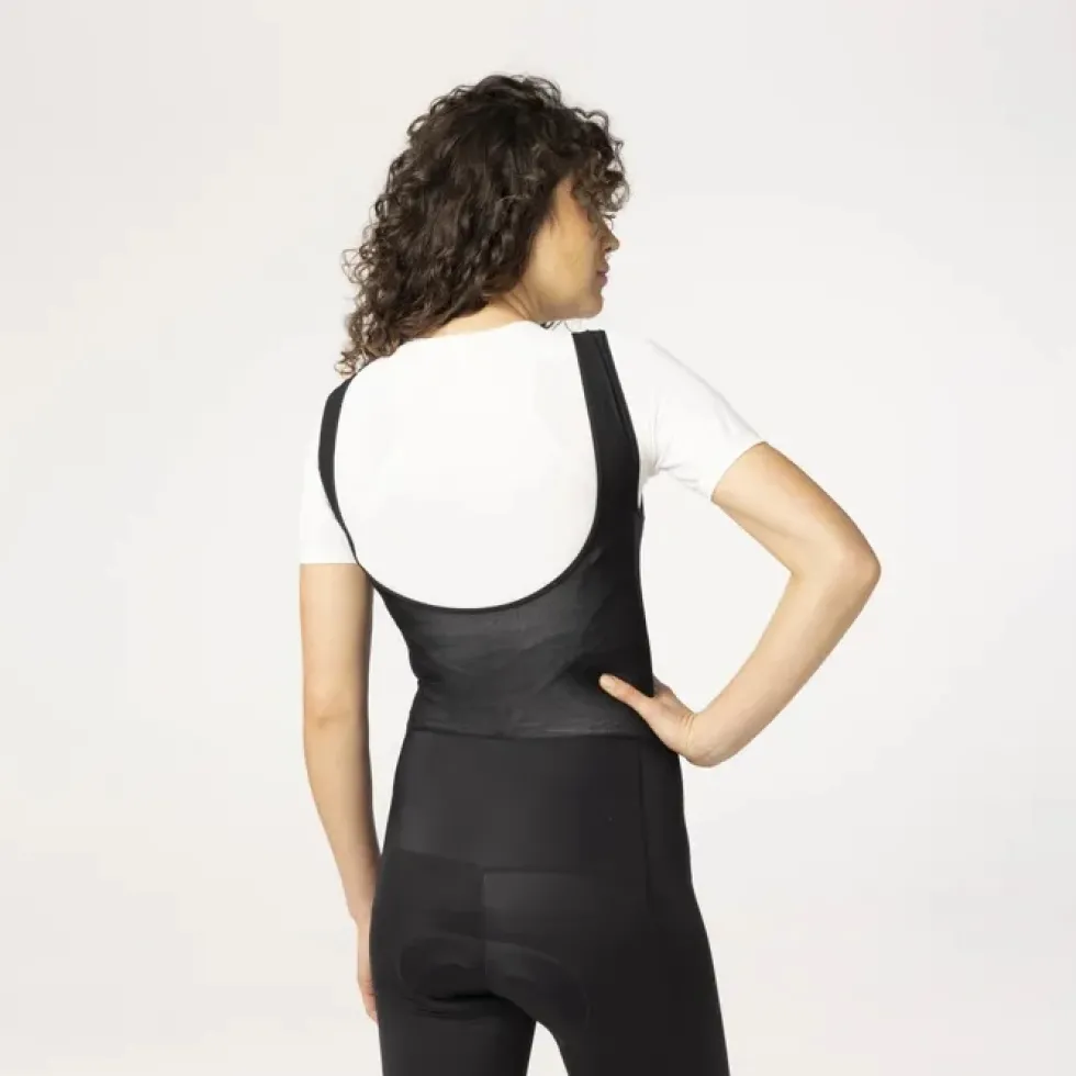 AGU Essential Fietsshort met Bretels Dames - zwart