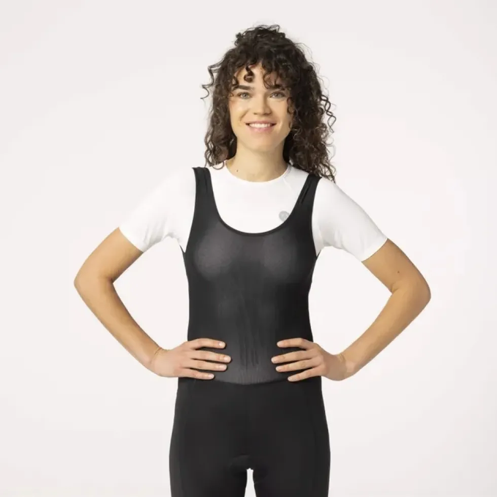 AGU Essential Fietsshort met Bretels Dames - zwart
