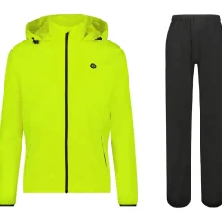AGU Essential GO Regenpak - Set van Regenbroek en Regenjas - neon yellow