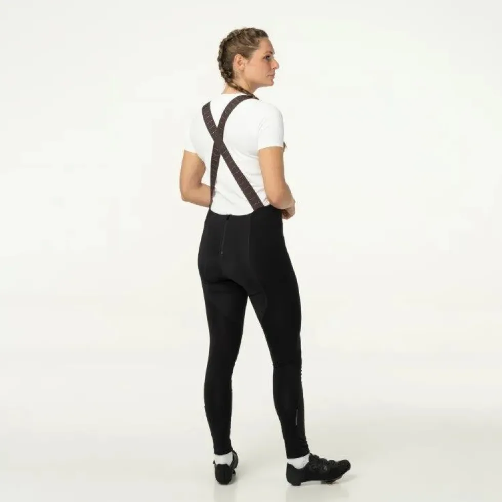 AGU Essential Performance Switch Fietsbroek met Bretels Dames - zwart