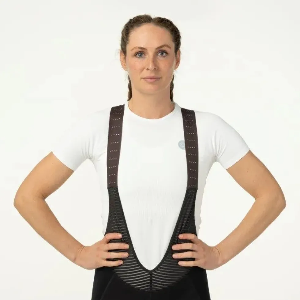 AGU Essential Performance Switch Fietsbroek met Bretels Dames - zwart