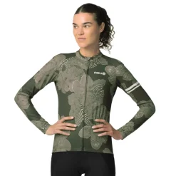 AGU Essential Striped Flower Shirt met Lange Mouwen Dames - forest green