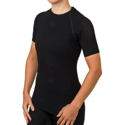 AGU Essential Summerday Baselayer Naadloos Hemd met Korte Mouwen - zwart