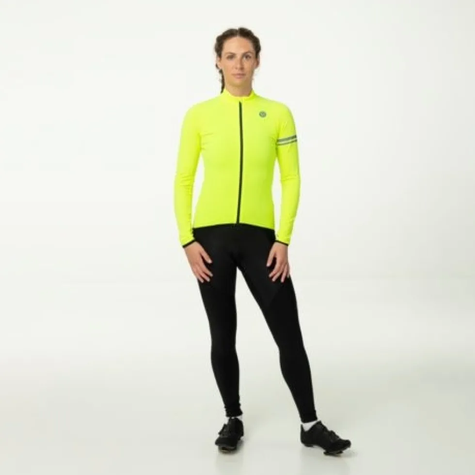AGU Essential Thermische Shirt met Lange Mouwen Dames - hivis neon yellow