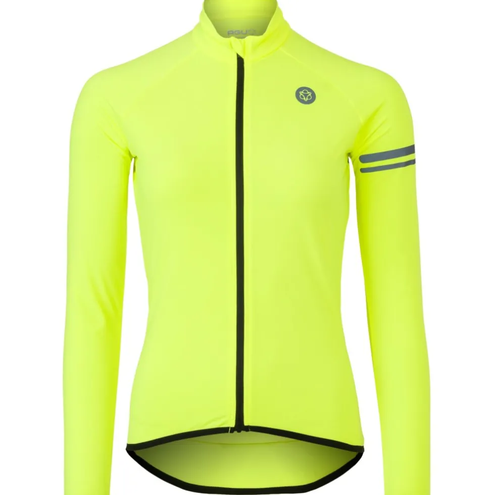 AGU Essential Thermische Shirt met Lange Mouwen Dames - hivis neon yellow