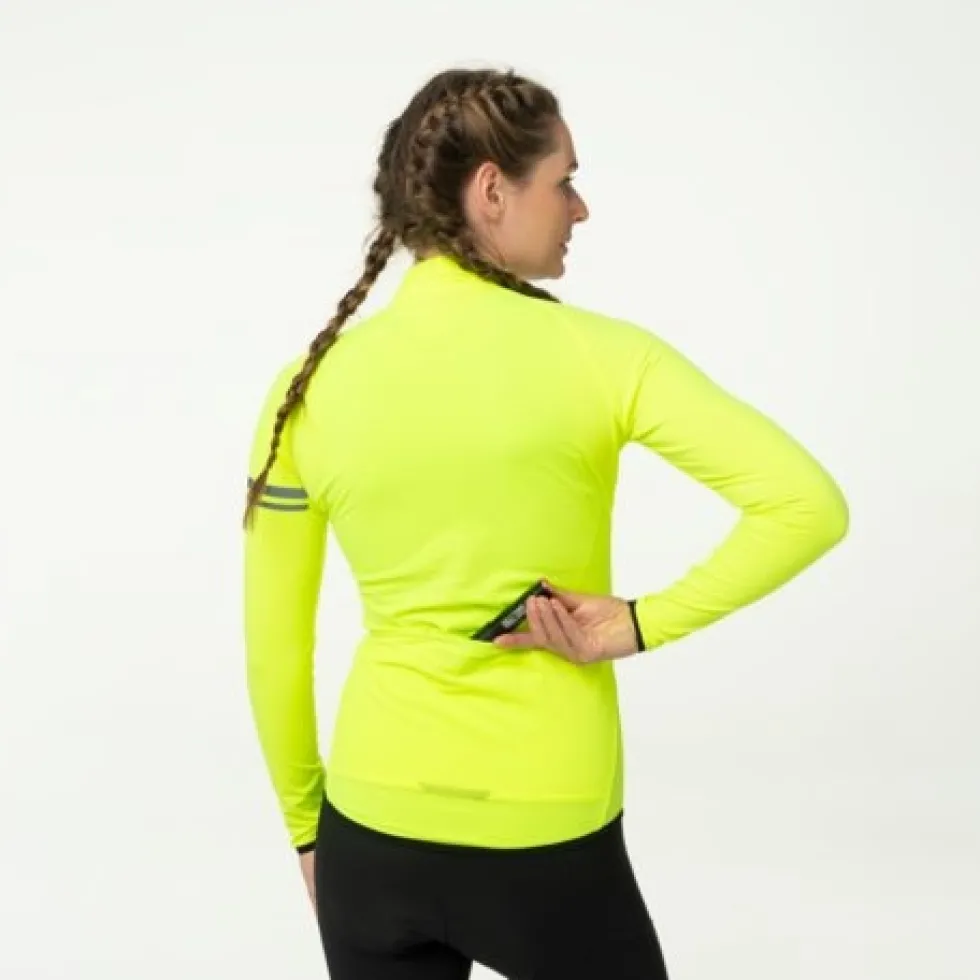 AGU Essential Thermische Shirt met Lange Mouwen Dames - hivis neon yellow