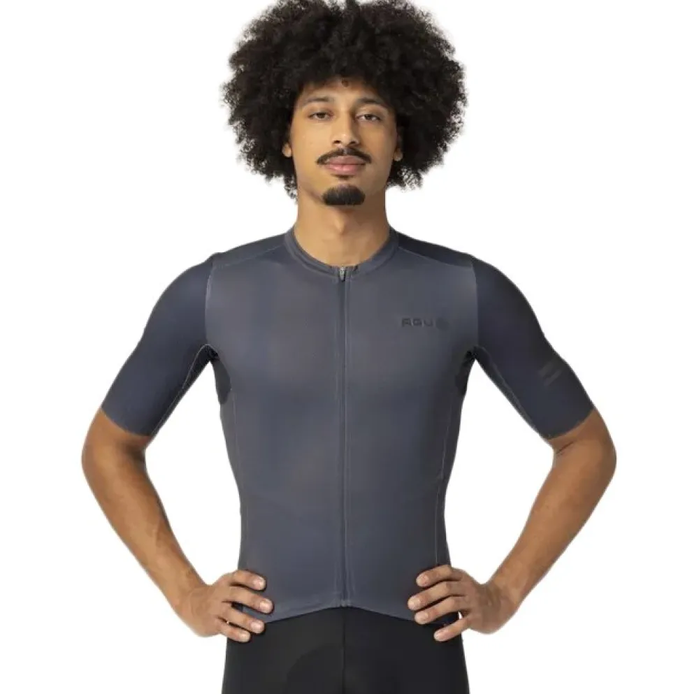 AGU Performance Aero Fietsshirt met Korte Mouwen Heren - freeport grey