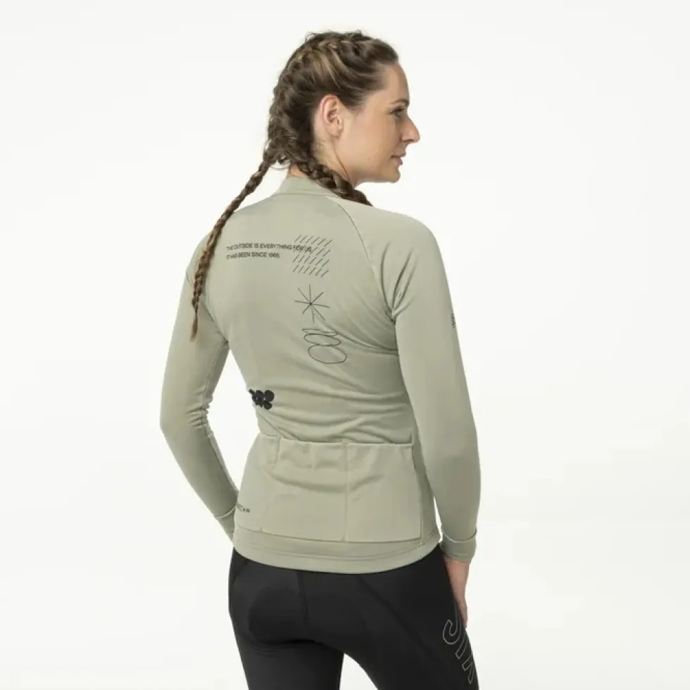 AGU SIX6 Classic Fietsshirt met Lange Mouwen Dames - grass roots green
