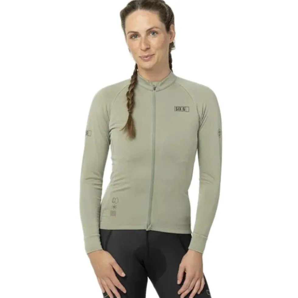 AGU SIX6 Classic Fietsshirt met Lange Mouwen Dames - grass roots green