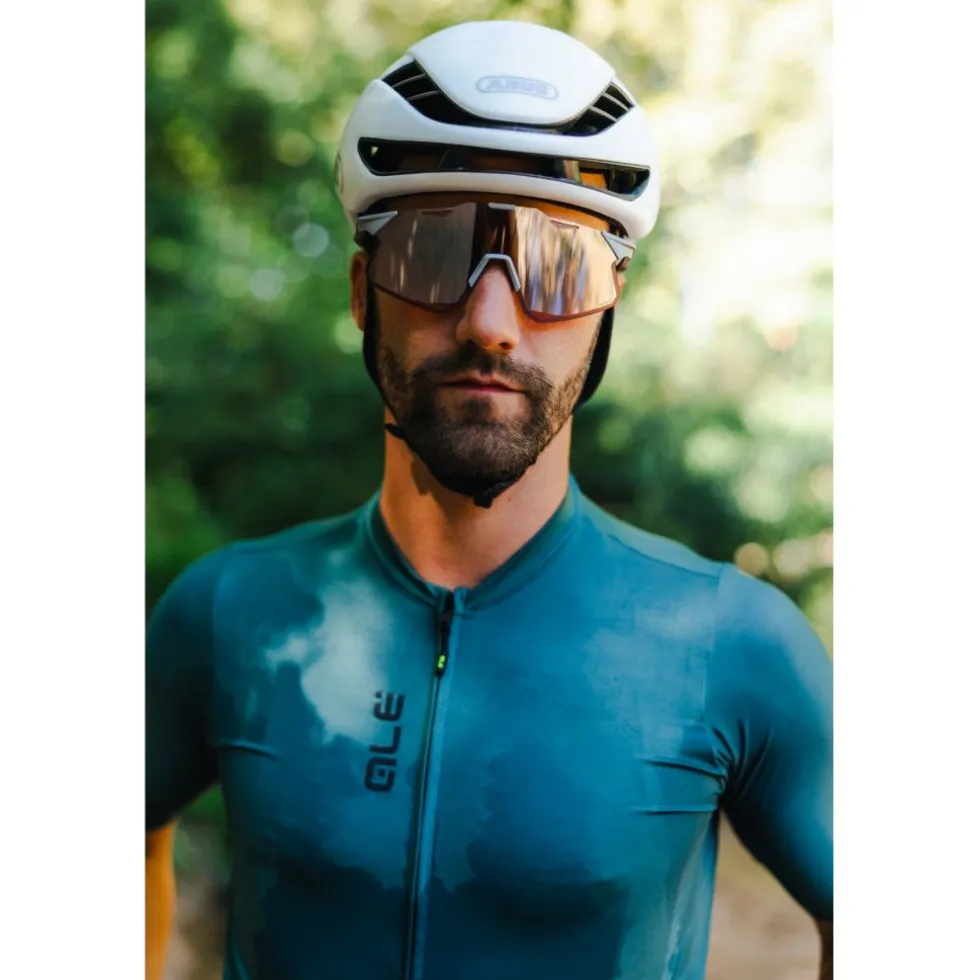 Alé Color Block Off Road Korte mouwen shirt heren - moss green