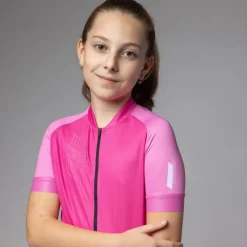Alé Follow Me Fietstrui Kinderen - fuchsia